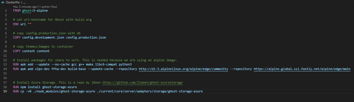 Upgrading to Ghost 5.x from 4.x using Docker and Azure App Service